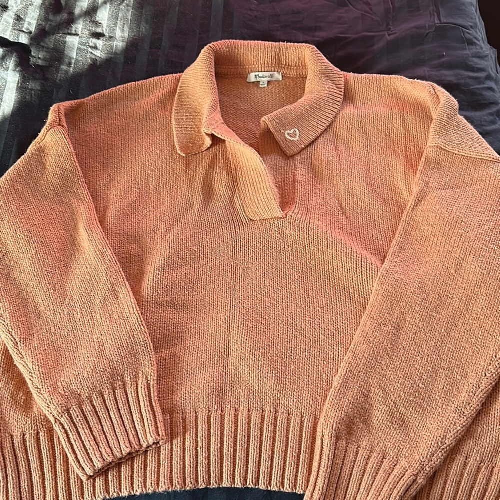Madewell collared sweater, size large, excellent condition